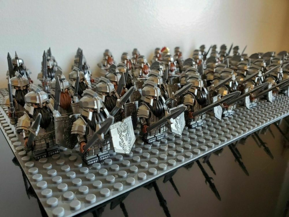 Lord the Rings Dwarves Dwarf Erebor Dain II Ironfoot  Army Set 61pcs