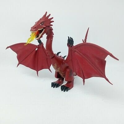 Lord the Rings The Hobbit Smaug Dragon Lonely Mountain Block Figures