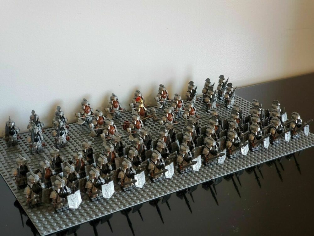 Lord the Rings Dwarves Dwarf Erebor Dain II Ironfoot  Army Set 61pcs