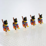 Imperial Guard Red Coat British Soldiers Block Figures Set of 5pcs