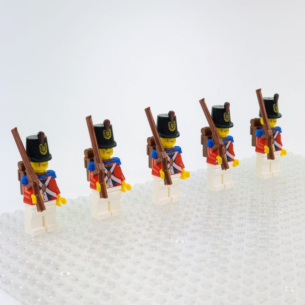 Imperial Guard Red Coat British Soldiers Block Figures Set of 5pcs