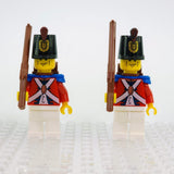 Imperial Guard Red Coat British Soldiers Block Figures Set of 5pcs