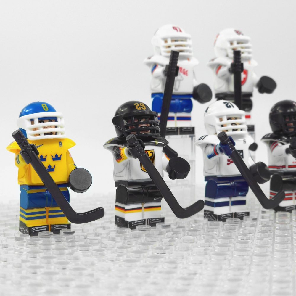 International Hockey All-Star Block Figures Set of 8pcs
