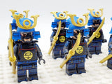 Japanese Samurai Naginata Block Figures Set of 10pcs