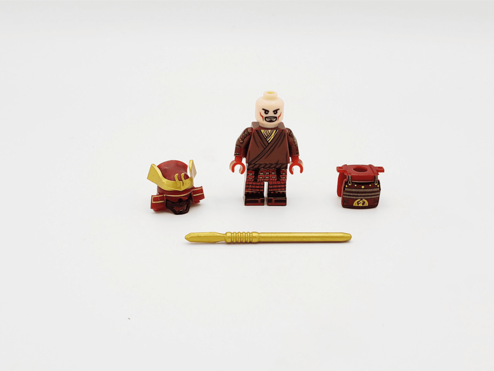 Japanese Samurai Spear Block Figures Set of 10pcs