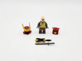 Japanese Samurai Uchiwa and Katana Block Figures Set of 10pcs