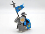 Kingdom of Jerusalem Mounted Knights & Armored Warhorse Block Figures Set