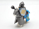 Kingdom of Jerusalem Mounted Knights & Armored Warhorse Block Figures Set