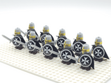Knights Hospitallers Round Shield Block Figures Set of 10pcs