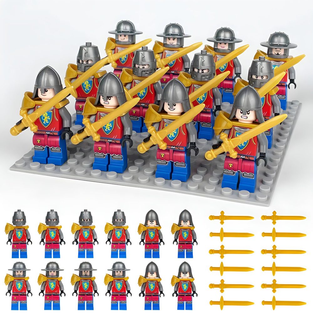 Lion Knights Medieval Castle Block Figures Set of 12pcs