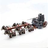 Lord the Rings Dain II Ironfoot Iron Hill Dwarves Chariot Block Figures Set
