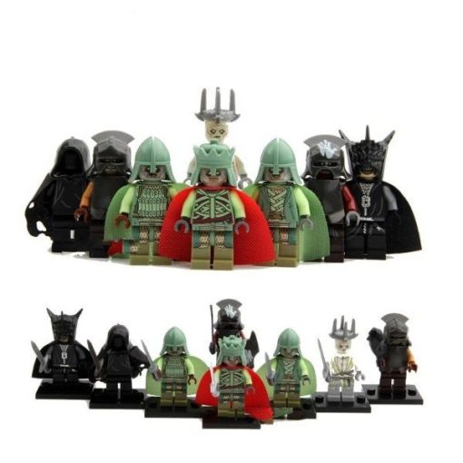 Lord the Rings Dark Forces and Villains Block Figures Set 8pcs