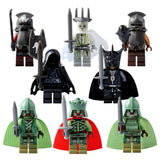 Lord the Rings Dark Forces and Villains Block Figures Set 8pcs