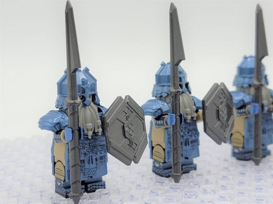 Lord the Rings Erebor Dwarves Cobalt Armour Block Figures Set 10pcs