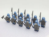 Lord the Rings Erebor Dwarves Cobalt Armour Block Figures Set 10pcs