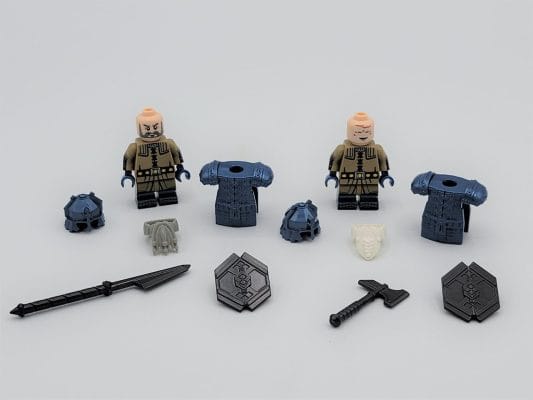 Lord the Rings Erebor Dwarves Cobalt Armour Block Figures Set 10pcs