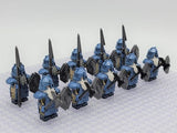 Lord the Rings Erebor Dwarves Cobalt Armour Block Figures Set 10pcs