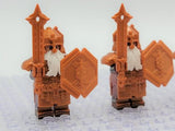 Lord the Rings Erebor Dwarves Copper Armour Block Figures Set 10pcs