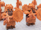 Lord the Rings Erebor Dwarves Copper Armour Block Figures Set 10pcs