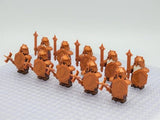 Lord the Rings Erebor Dwarves Copper Armour Block Figures Set 10pcs
