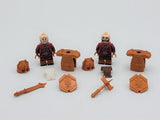 Lord the Rings Erebor Dwarves Copper Armour Block Figures Set 10pcs