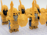 Lord the Rings Erebor Dwarves Gold Armour Block Figures Set 10pcs