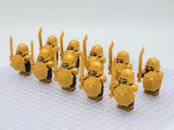 Lord the Rings Erebor Dwarves Gold Armour Block Figures Set 10pcs