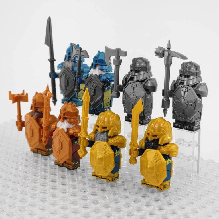 Lord the Rings Erebor Dwarves Block Figures Set 8pcs