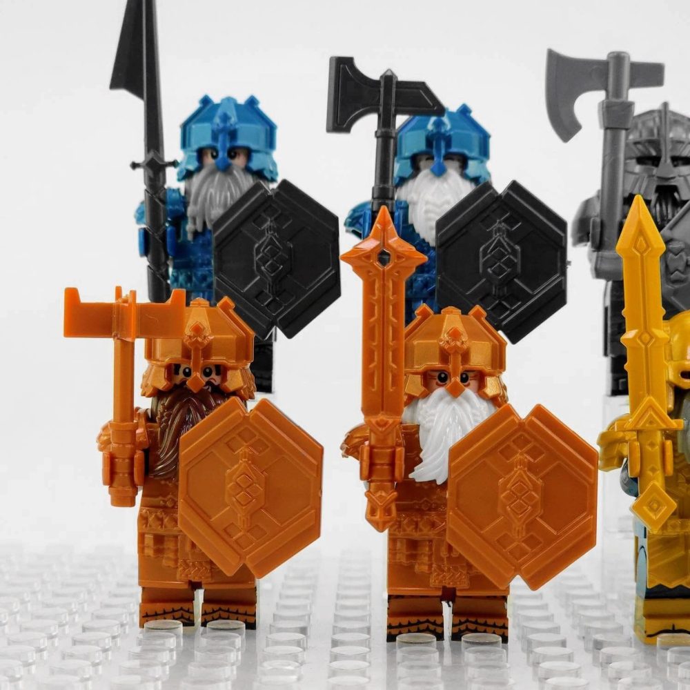 Lord the Rings Erebor Dwarves Block Figures Set 8pcs