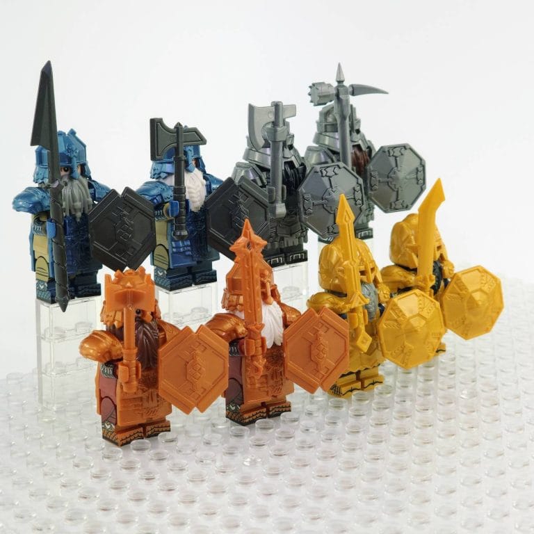 Lord the Rings Erebor Dwarves Block Figures Set 8pcs