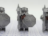 Lord the Rings Erebor Dwarves Silver Armour Block Figures Set 10pcs