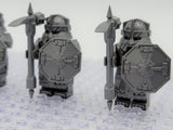 Lord the Rings Erebor Dwarves Silver Armour Block Figures Set 10pcs