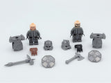 Lord the Rings Erebor Dwarves Silver Armour Block Figures Set 10pcs