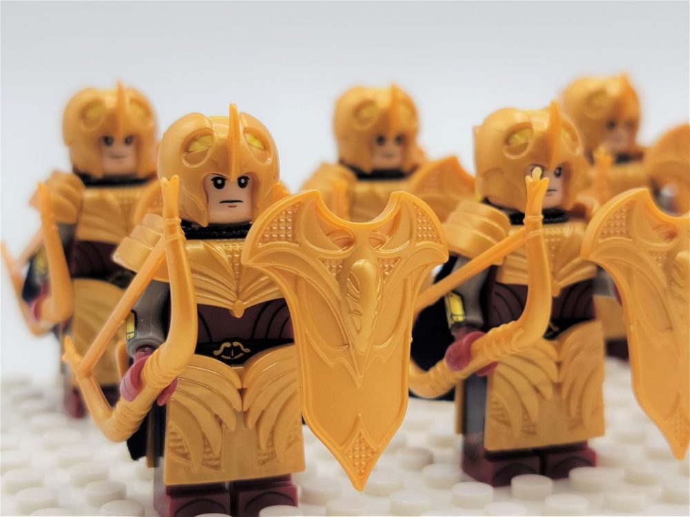 Lord the Rings Galadhrim Elves Bows Block Figures Set 10pcs
