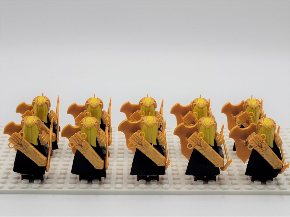 Lord the Rings Galadhrim Elves Bows Block Figures Set 10pcs