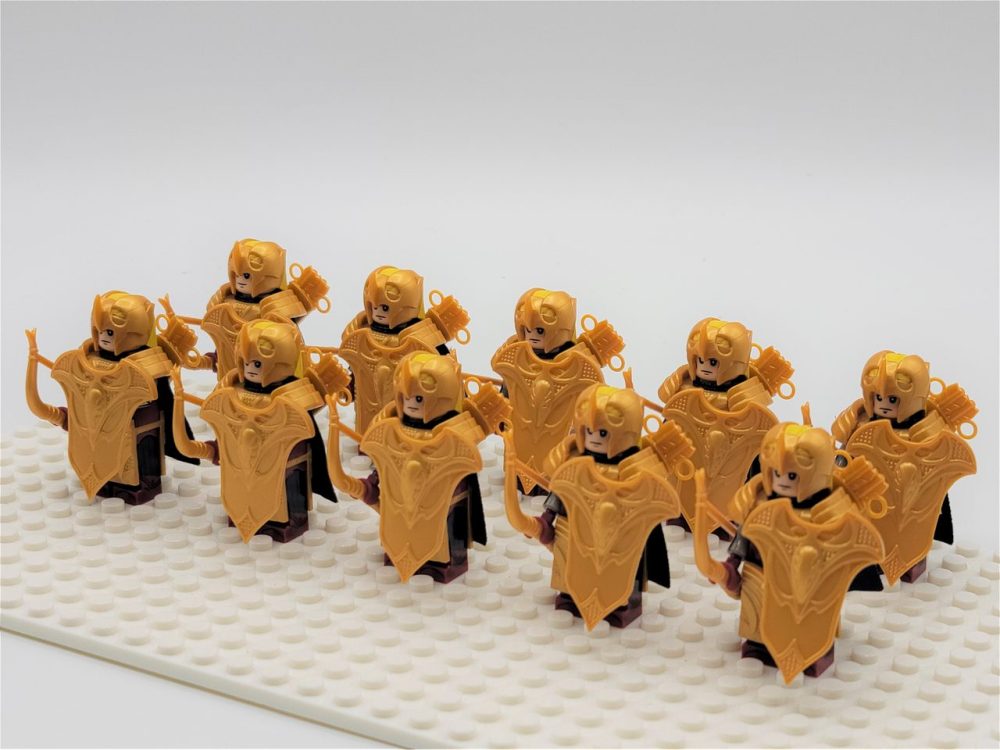 Lord the Rings Galadhrim Elves Bows Block Figures Set 10pcs