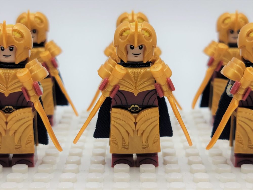 Lord the Rings Galadhrim Elves Dual Wield Block Figures Set 10pcs
