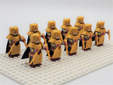 Lord the Rings Galadhrim Elves Dual Wield Block Figures Set 10pcs