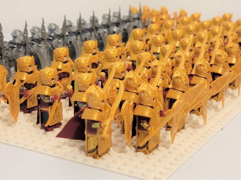Lord the Rings Galadrhim and Mirkwood Elves Block Figures Set 80pcs
