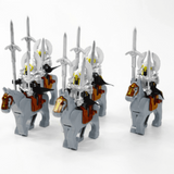 Lord the Rings Gondor Fountain Guards and Mounts Block Figures Set 10pcs