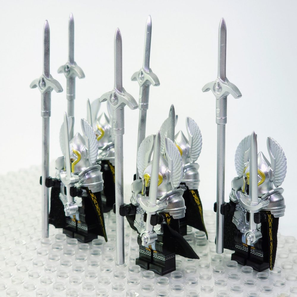 Lord the Rings Gondor Fountain Guards Block Figures Set