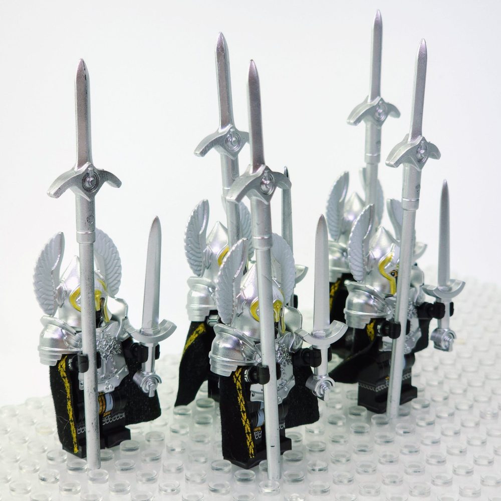 Lord the Rings Gondor Fountain Guards Block Figures Set