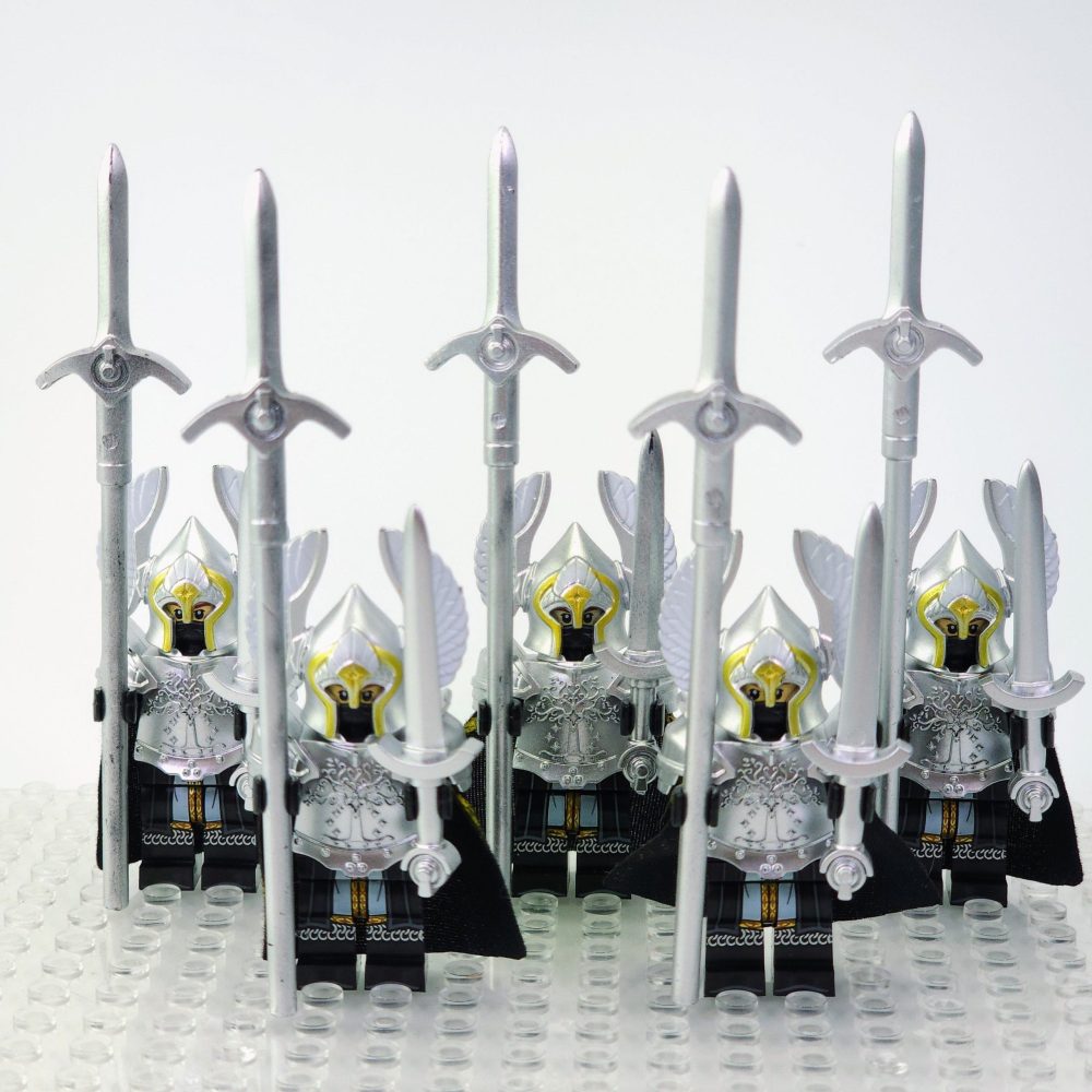 Lord the Rings Gondor Fountain Guards Block Figures Set