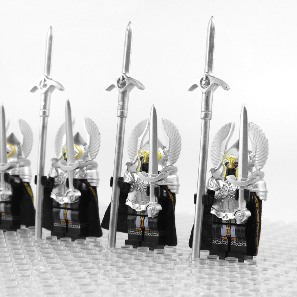 Lord the Rings Gondor Fountain Guards Block Figures Set