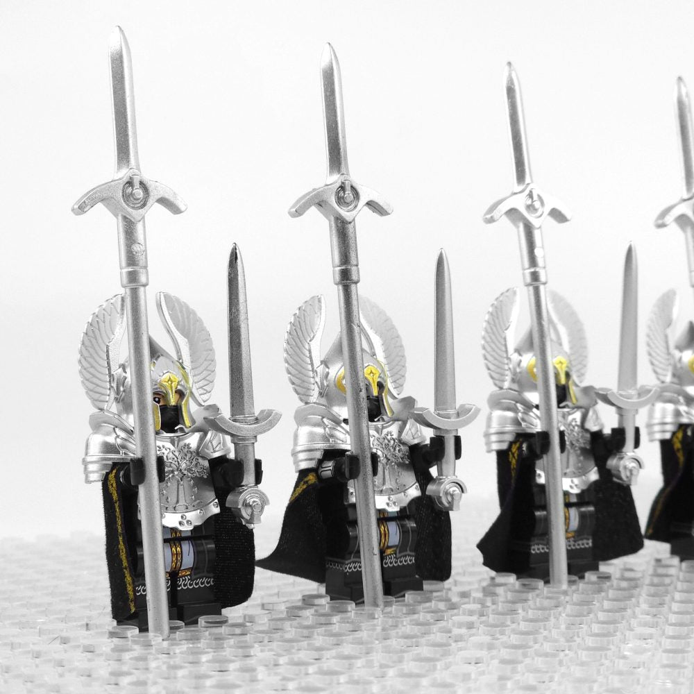 Lord the Rings Gondor Fountain Guards Block Figures Set