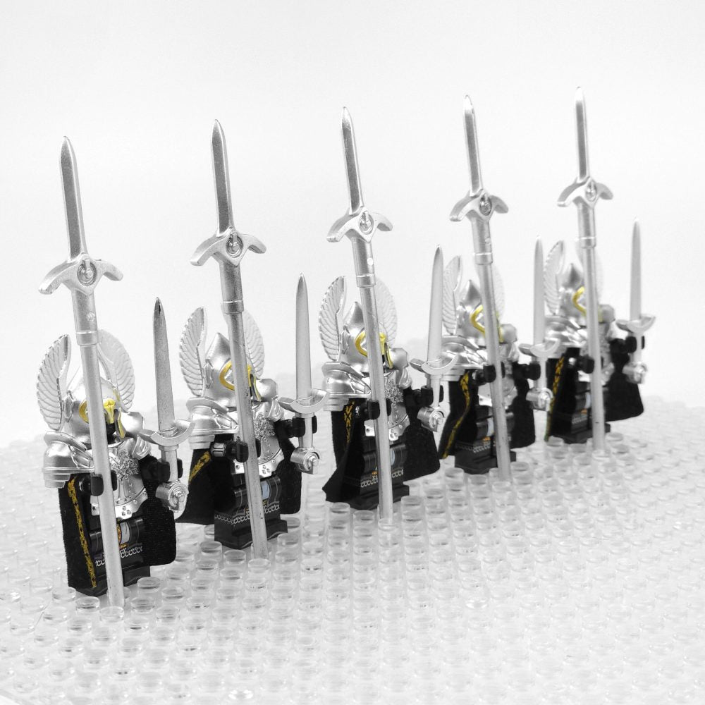 Lord the Rings Gondor Fountain Guards Block Figures Set