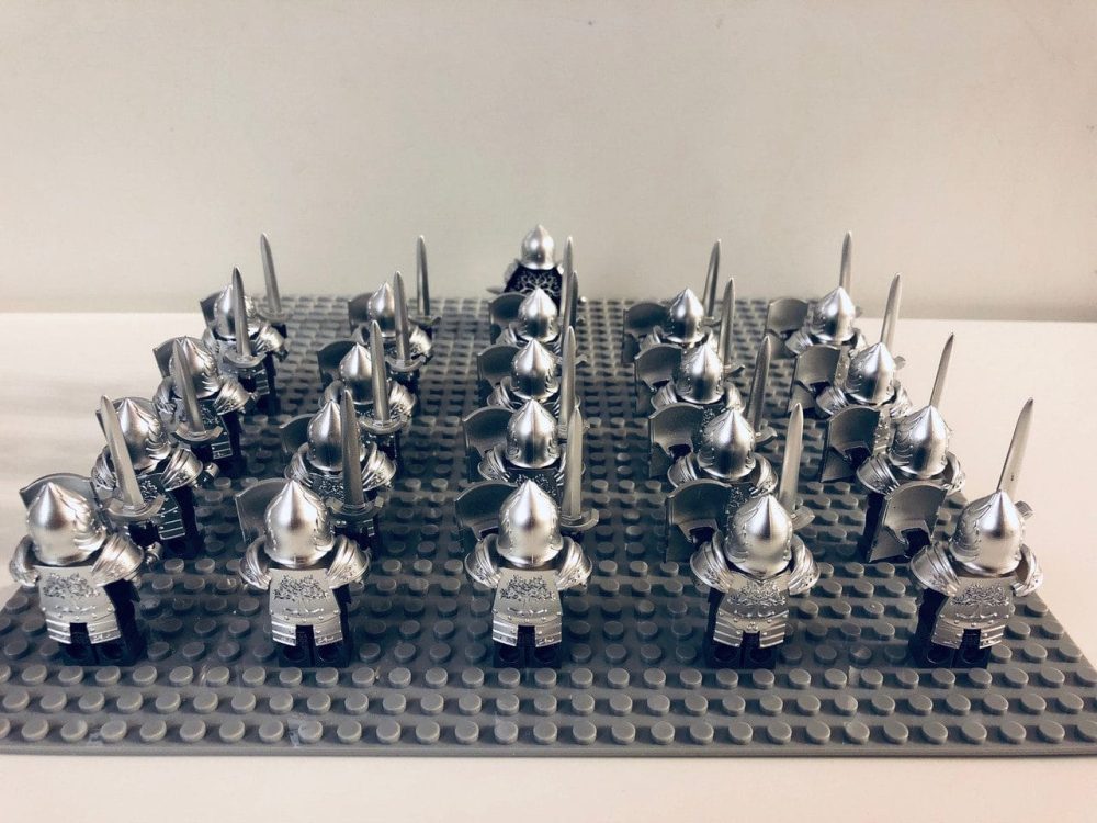 Lord the Rings Gondor Heavy Swords Block Figures Set 21pcs