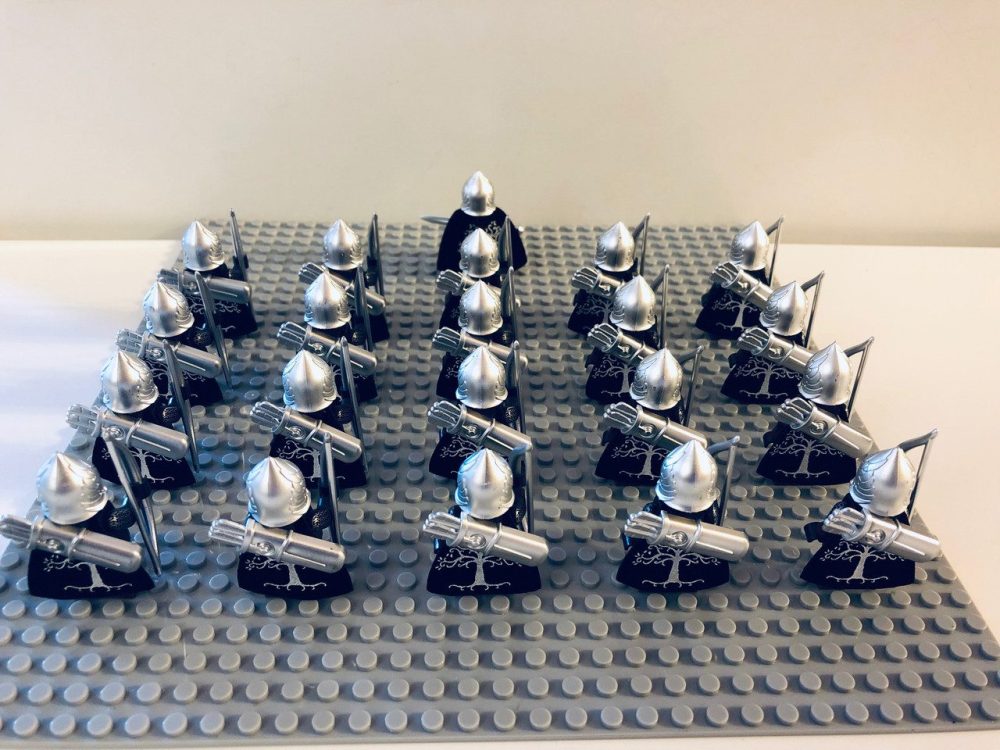 Lord the Rings Gondor Light Bows Block Figures Set 21pcs