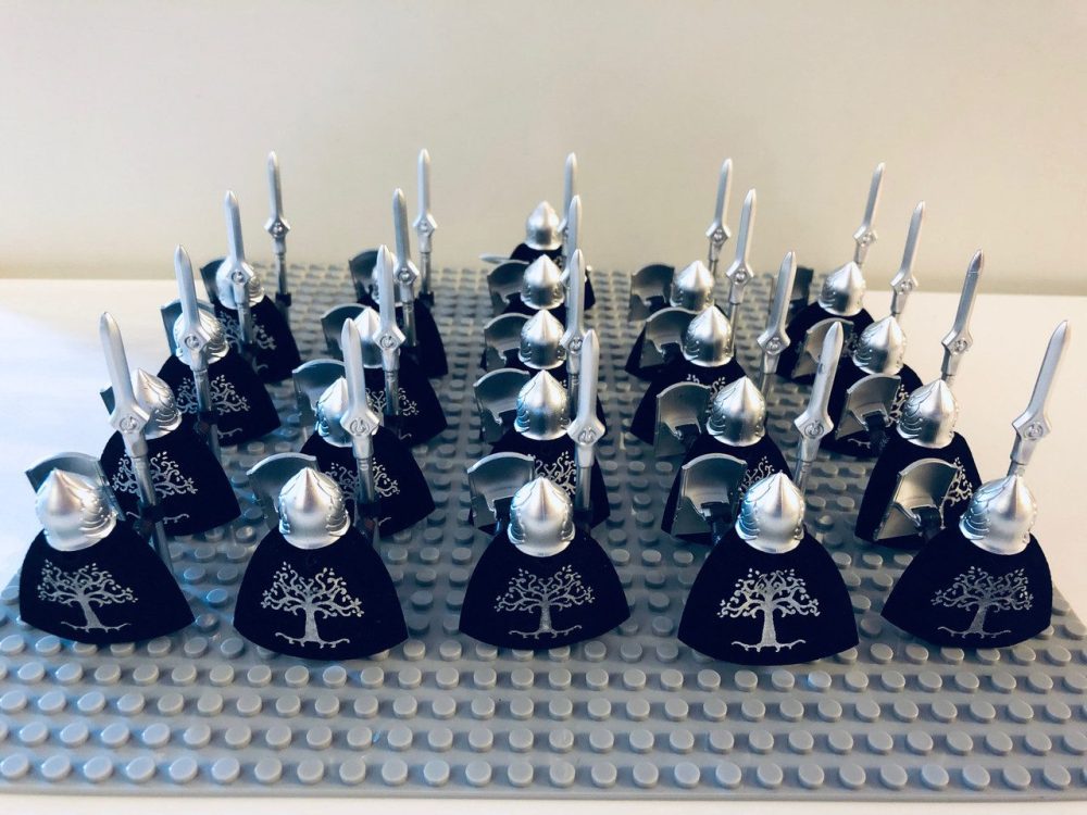 Lord the Rings Gondor Light Spears Block Figures Set 21pcs