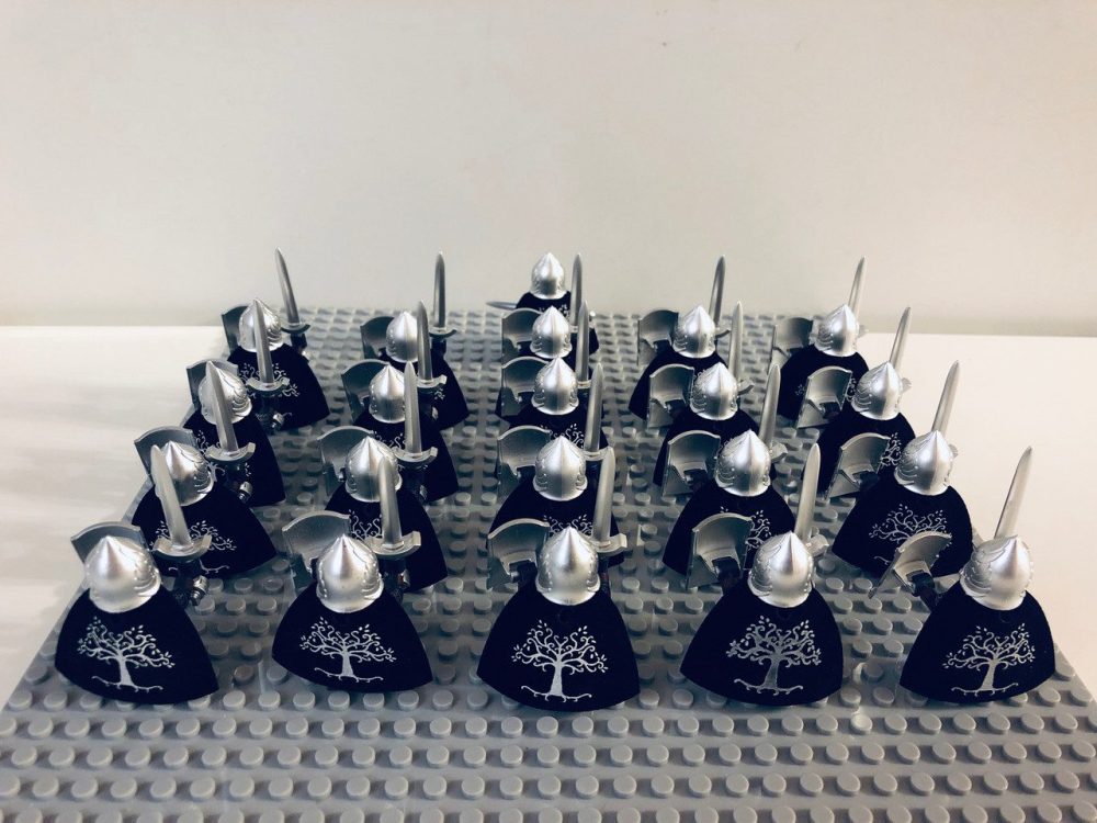 Lord the Rings Gondor Light Swords Block Figures Set 21pcs